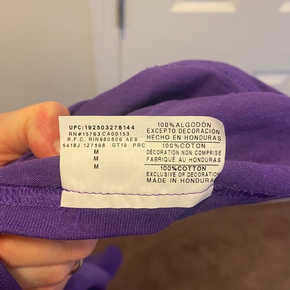 Champion Purple Short Sleeve Tee UNISEX MEN WOMEN 100% Cotton M MEDIUM NEW - Picture 6 of 6
